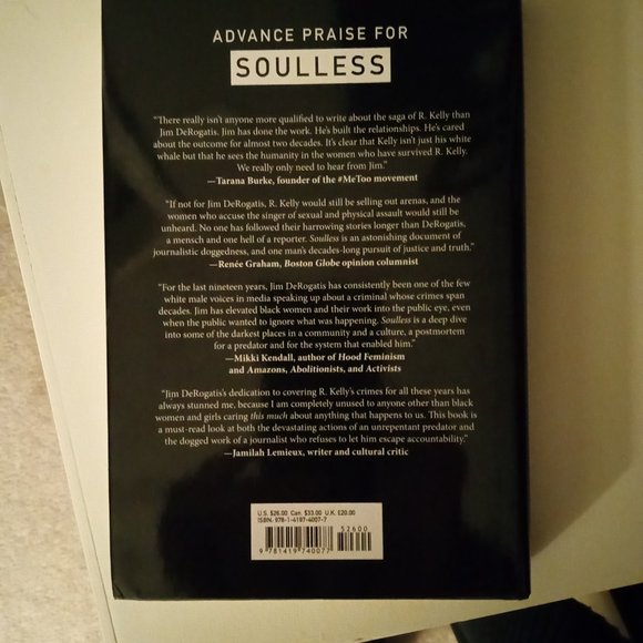 * 2/$10 *  Soulless: The Case Against R. Kelly by Jim DeRogatis - Picture 3 of 4